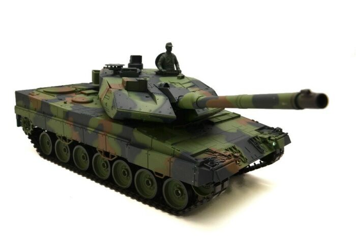 RC Panzer German Leopard 2A6 Heng Long 1:16 mit Rauch&Sound und Metallgetriebe (Stahl) -2,4Ghz V7.0 - Image 3