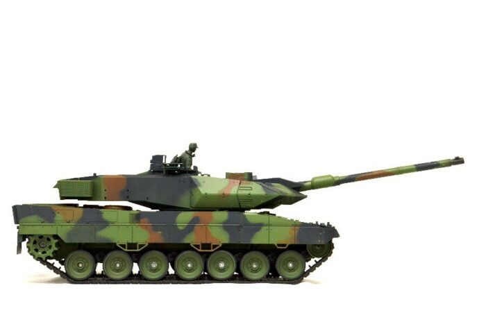 RC Panzer German Leopard 2A6 Heng Long 1:16 mit Rauch&Sound und Metallgetriebe (Stahl) -2,4Ghz V7.0 - Image 4