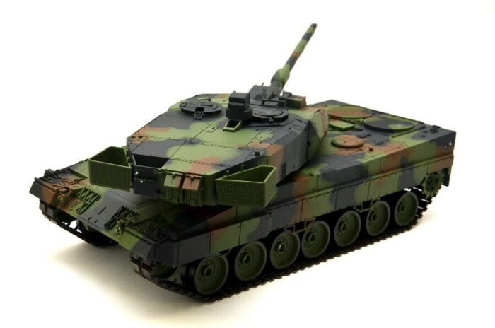 RC Panzer German Leopard 2A6 Heng Long 1:16 mit Rauch&Sound und Metallgetriebe (Stahl) -2,4Ghz V7.0 - Image 8