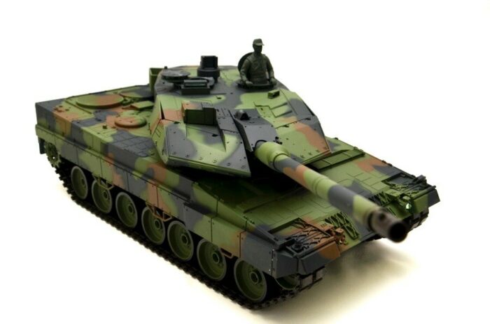 RC Panzer German Leopard 2A6 Heng Long 1:16 mit Rauch&Sound und Metallgetriebe (Stahl) -2,4Ghz V7.0 - Image 9