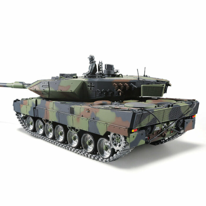 RC Panzer German Leopard 2A6 Heng Long 1:16 mit R&S, Metallgetriebe (Stahl) und Metallketten -2,4Ghz -V 7.0 - PRO mit RRZ - Image 5