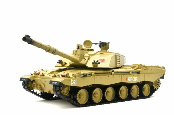 RC Panzer Britischer Challenger 2 Heng Long 1:16 mit RS + Stahlgetriebe -2