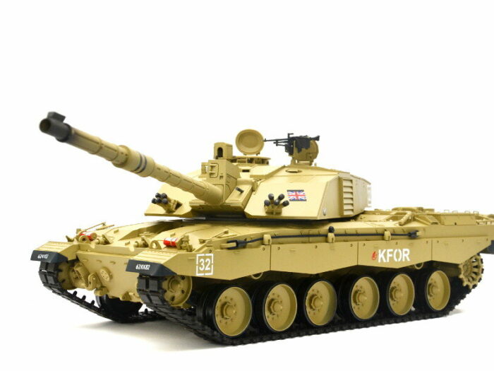 RC Panzer Britischer Challenger 2 Heng Long 1:16 mit RS + Stahlgetriebe -2