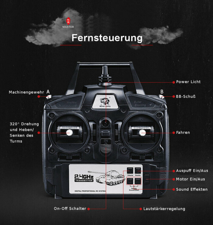 RC Panzer Russicher T-72 Heng Long 1:16 mit Rauch&Sound und Stahlgetriebe -2,4Ghz V 7.0 ERA - PRO - Image 4