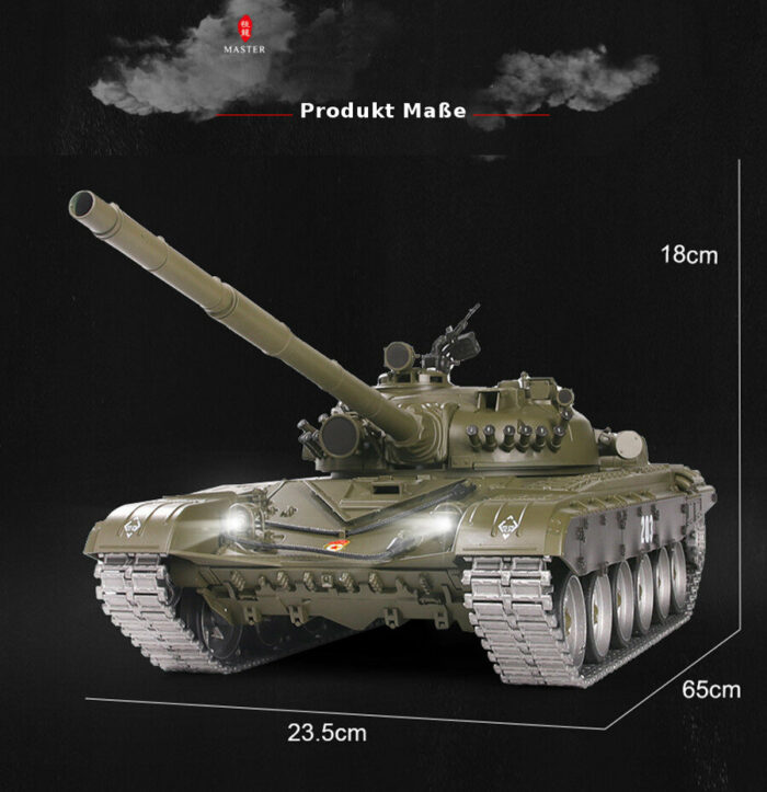 RC Panzer Russicher T-72 Heng Long 1:16 mit Rauch&Sound und Stahlgetriebe -2,4Ghz V 7.0 ERA - PRO - Image 12