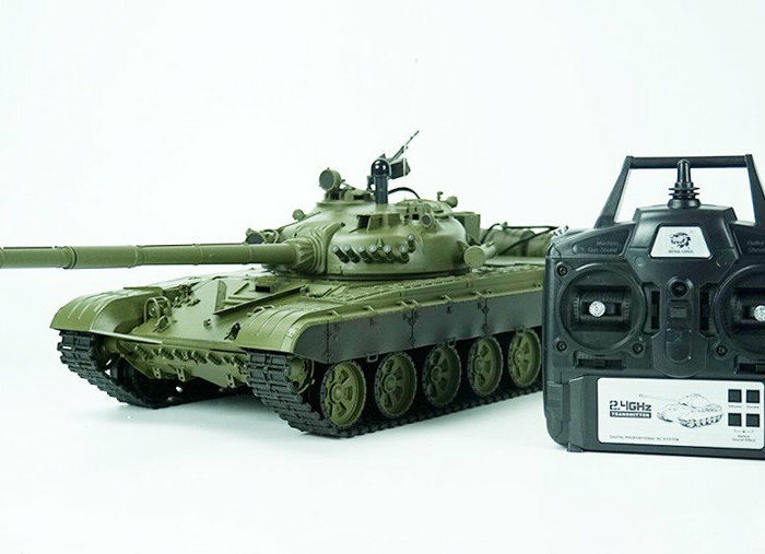 RC Panzer Russicher T-72 Heng Long 1:16 mit Rauch&Sound und Stahlgetriebe -2