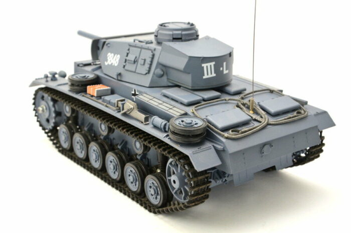 RC Panzer Kampfwagen III 1:16 Heng Long -Rauch&Sound - mit Stahlgetriebe und 2,4Ghz Fernsteuerung - V7.0 - Pro - Image 7