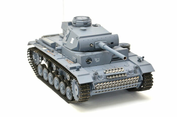 RC Panzer Kampfwagen III 1:16 Heng Long -Rauch&Sound - mit Stahlgetriebe und 2,4Ghz Fernsteuerung - V7.0 - Image 8