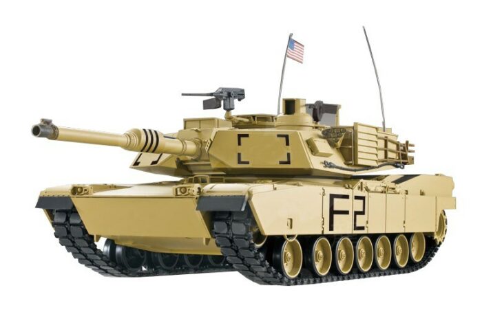 RC Panzer M1A2 Abrams 1:16 Heng Long -Rauch&Sound +Stahlgetriebe und 2