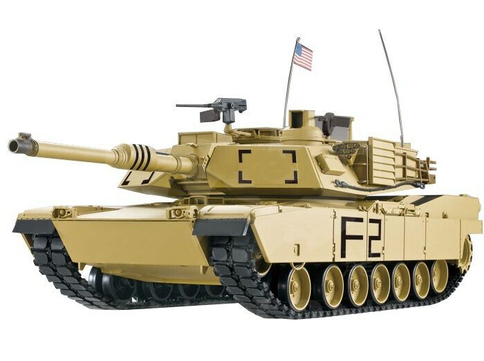 RC Panzer M1A2 Abrams 1:16 Heng Long -Rauch&Sound +Stahlgetriebe und 2