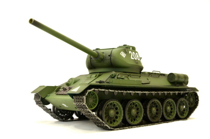 RC Panzer Russischer T-34/85 1:16 Heng Long -Rauch&Sound + 2