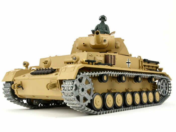 RC Panzer Kampfwagen IV Ausf.F-1 Heng Long 1:16 Grau mit R&S+Metallgetriebe+Metallketten +2