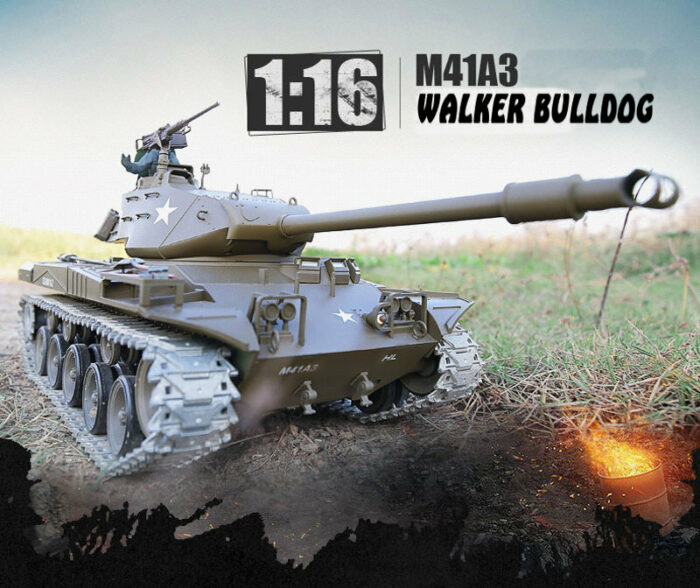 RC Panzer M41 A3 WALKER BULLDOG Heng Long 1:16 mit R&S