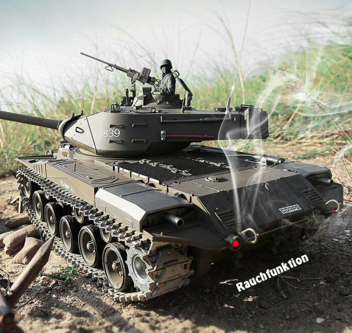 RC Panzer M41 A3 WALKER BULLDOG Heng Long 1:16 mit R&S, Metallgetriebe und Metallketten -2,4Ghz V7.0 -PRO - Image 4