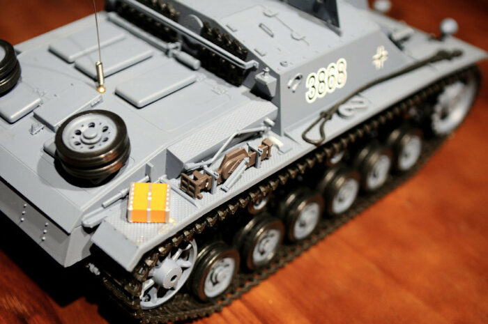 RC Panzer Sturmgeschütz III - Stug 3 Heng Long 1:16 Grau, Rauch&Sound, Metallgetriebe und 2,4Ghz - PRO - Image 7