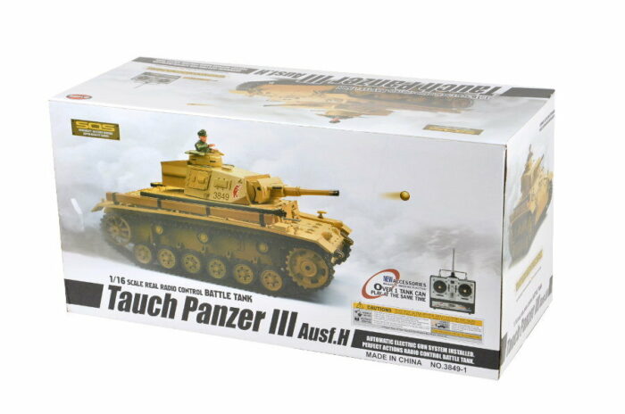 RC Panzer Tauchpanzer III 1:16 Heng Long -Rauch&Sound und 2,4Ghz + Metallkette und Metallgetriebe + PRO - Image 12