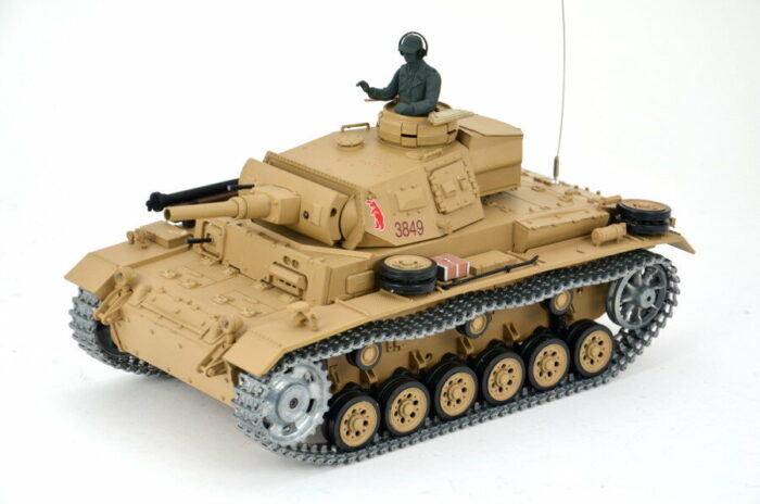 RC Panzer Tauchpanzer III 1:16 Heng Long -Rauch&Sound und 2,4Ghz + Metallkette und Metallgetriebe + PRO - Image 5