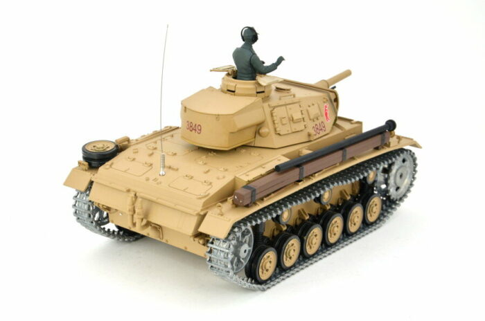 RC Panzer Tauchpanzer III 1:16 Heng Long -Rauch&Sound und 2,4Ghz + Metallkette und Metallgetriebe + PRO - Image 9