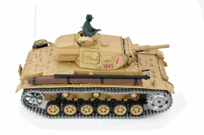 RC Panzer Tauchpanzer III 1:16 Heng Long -Rauch&Sound und 2,4Ghz + Metallkette und Metallgetriebe + PRO - Image 10