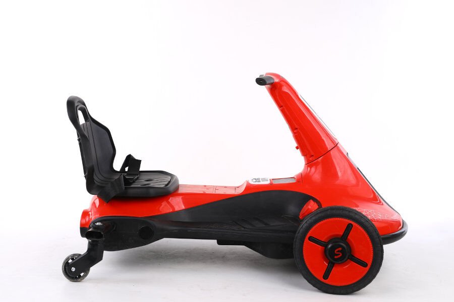 driftcar-cart-8108-rot-2 Kinder Elektroauto "Drift-Cart" mit 12V - 2x45W Motoren mit Musik – Bild 2