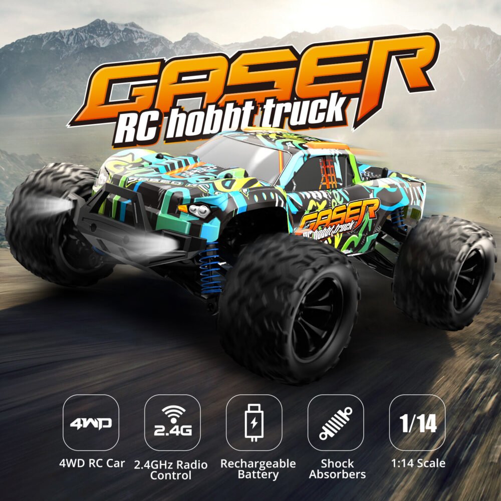 RC Elektro Monster Truck 1:14 mit 2,4Ghz, 40 km/h, Allradantrieb - LiIon - "Gaser 900" – Bild 5