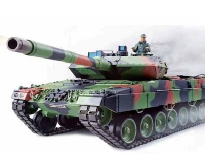 RC Panzer "German Leopard 2A6" Heng Long 1:16 mit Rauch&Sound und Metallgetriebe (Stahl) -2
