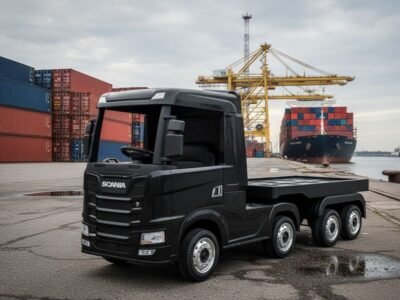 kinder elektro lkw „scania r series“ – 4 motoren, 2x12v akku