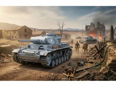 RC Panzer "Kampfwagen III" 1:16 Heng Long -Rauch&Sound - mit Stahlgetriebe und 2