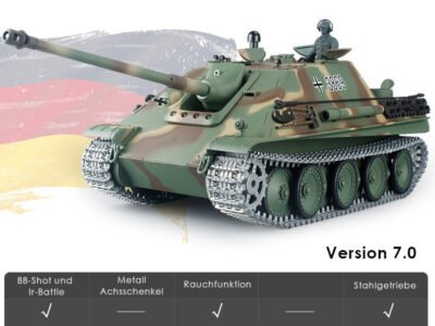 RC Panzer "Jagdpanther" Heng Long 1:16 mit Rauch&Sound und Stahlgetriebe - V7.0 - 2