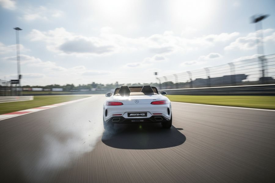 kinderfahrzeug – elektro auto „mercedes sl63 amg“ – lizenziert – 24v akku, 4 motoren, 2,4ghz fernsteuerung, mp3 + ledersitz + eva lackiert weiss kinderfahrzeug – elektro auto „mercedes sl63 amg“ – lizenziert – 24v akku, 4 motoren, 2,4ghz fernsteuerung, mp3 + ledersitz + eva lackiert weiss